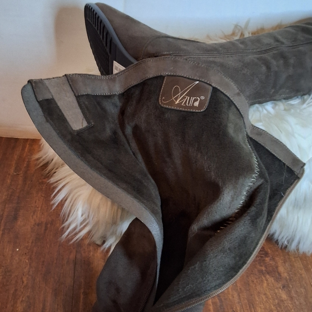 Azura Blackenbury Taupe Bling Knee High Boots  38 7.5-8. NWB - Picture 14 of 16